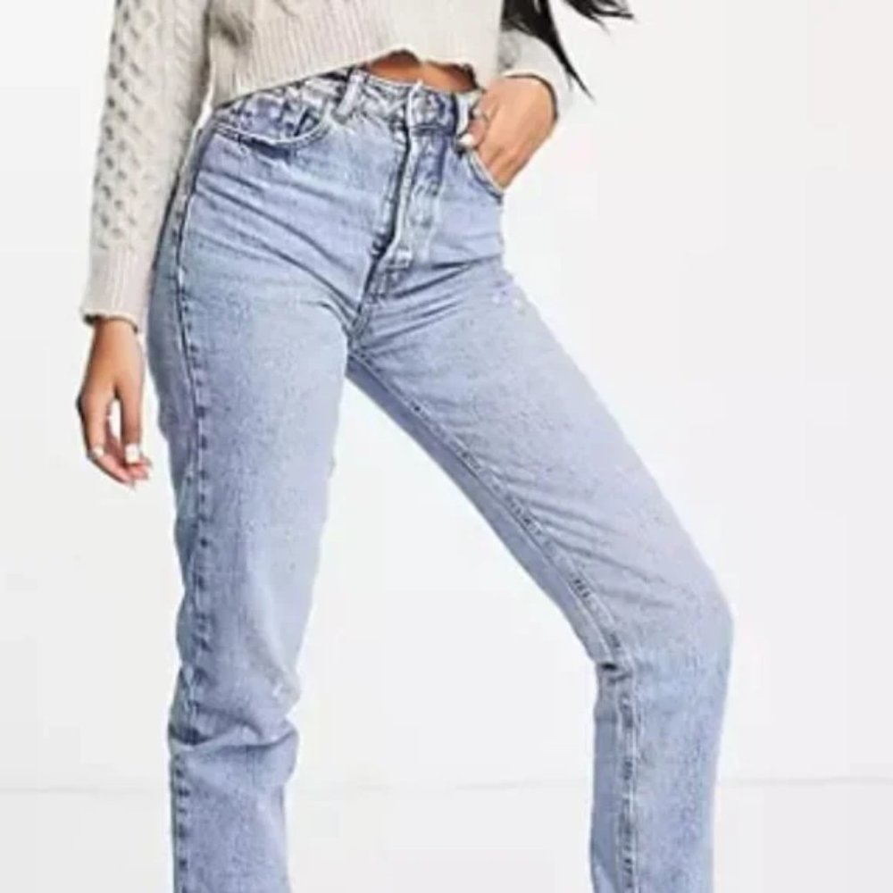 Stradivarius Mom Vintage Jeans High Rise Size 12 Tall